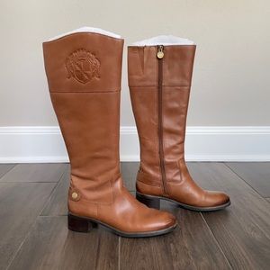 Franco Sarto Brown genuine leather riding boots